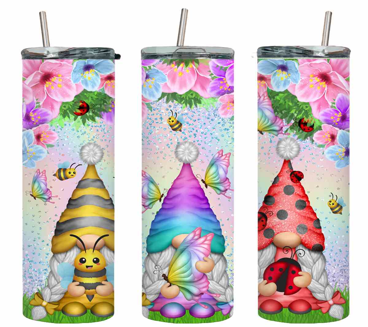 Bee Buterfly Ladybug Gnomes-11019